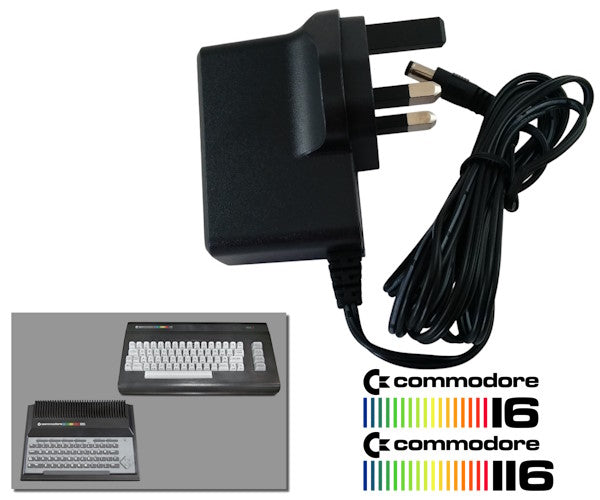 Regulated power supply for Commodore 16 and 116 with UK plug