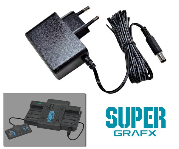Regulated power supply for NEC PC Engine SuperGrafX with EU plug