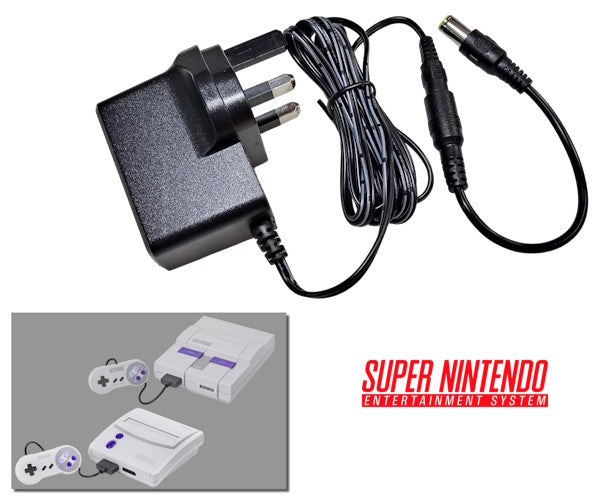 Regulated power supply for Nintendo Super NES US (NTSC) with UK plug