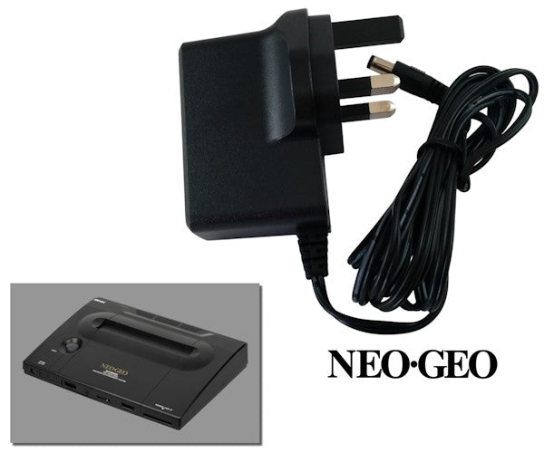 Regulated power supply for SNK Neo Geo AES Pro-Pow3 and Pro-Pow-E with UK plug