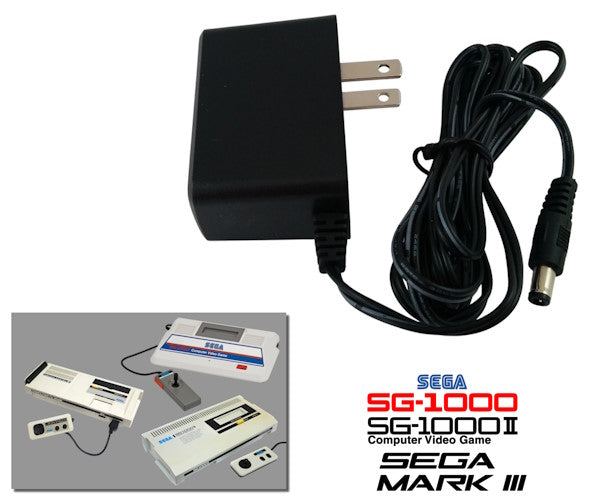 Regulated power supply for Sega SG-1000 (Mark I, II, III) with US plug