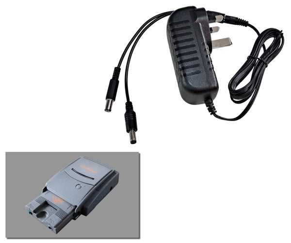 Regulated 2-in-1 power supply for NEC PC Engine, CoreGrafX 1 & 2 + Super CD-Rom2 with UK plug