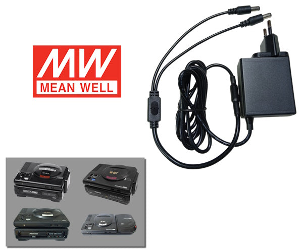 Power Supply All-in-One for Sega Mega Drive / Genesis + CD