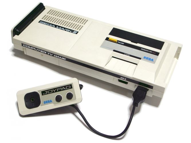 Sega SG-1000 Mark III console with one controller