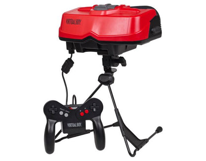 Nintendo Virtual Boy console with a controller